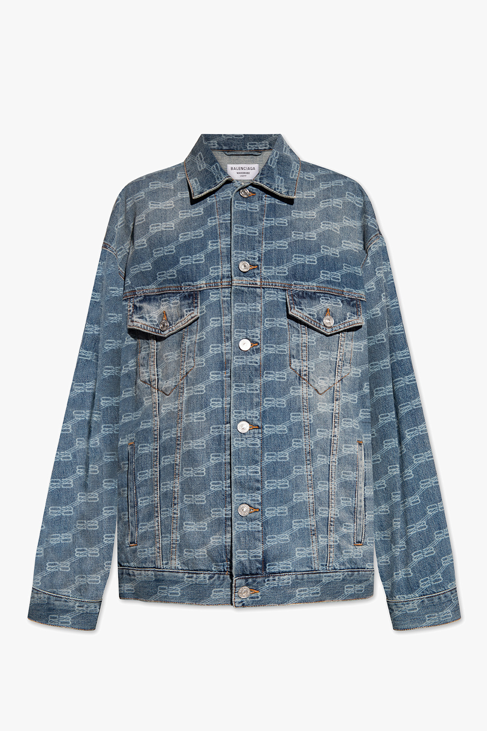 Stripe Pop Shirt | Denim jacket Balenciaga - SchaferandweinerShops 